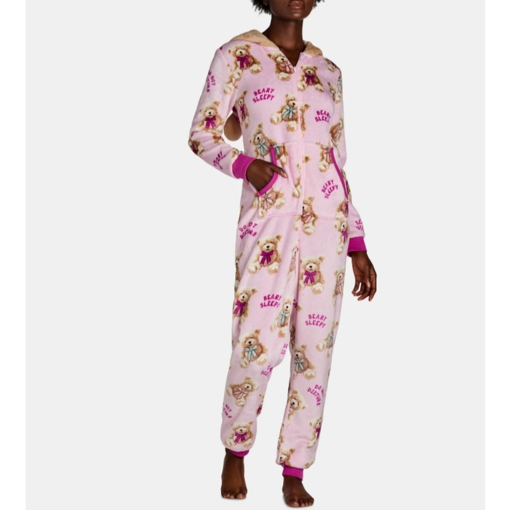 Holiday Time Union Women's Size 2X (18W-20W) Suit Bear Pajamas Onesie Costume